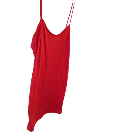 Dress Red Crochet Double Bell Sleeved Matching Liner Tagged DB VIntage Small - Picture 7 of 9